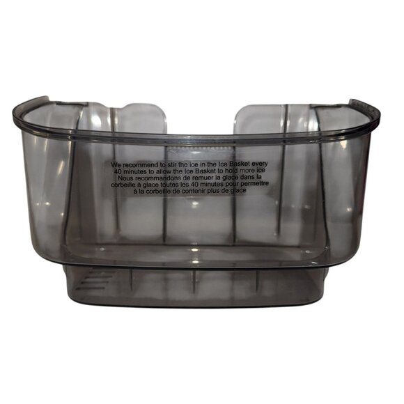 Antarctic Star HZB-15NB/S Nugget Countertop Ice Maker Gray Basket Bin Part